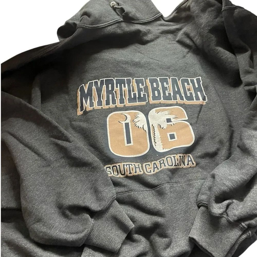 Vintage Size XL Gray Myrtle Beach Hoodie new never worn excellent